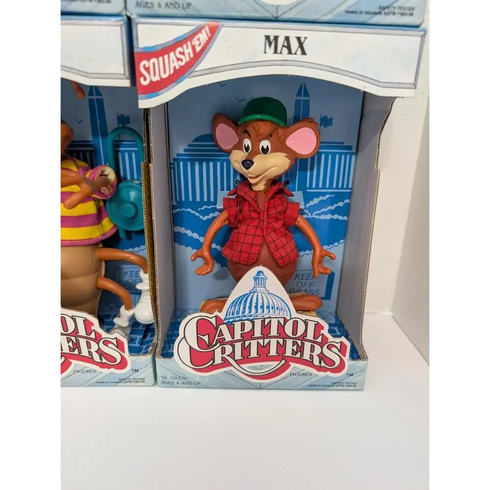 1992 Kenner Capitol Critters Action Figures Complete Set 6 Max Jammet Moze New